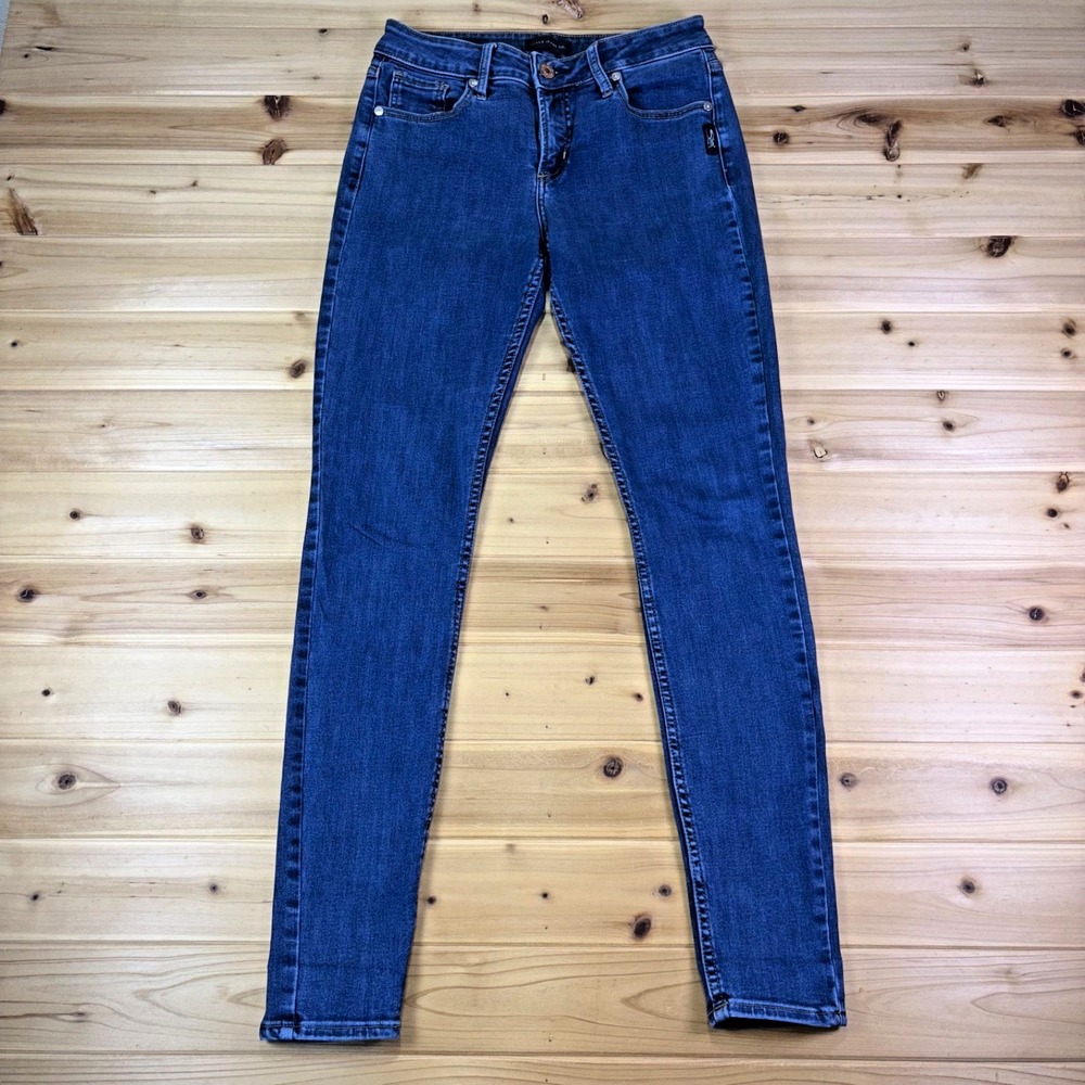 Silver Jeans Womens 29 Skinny Mid Rise Medium Wash Denim Blue Jeans